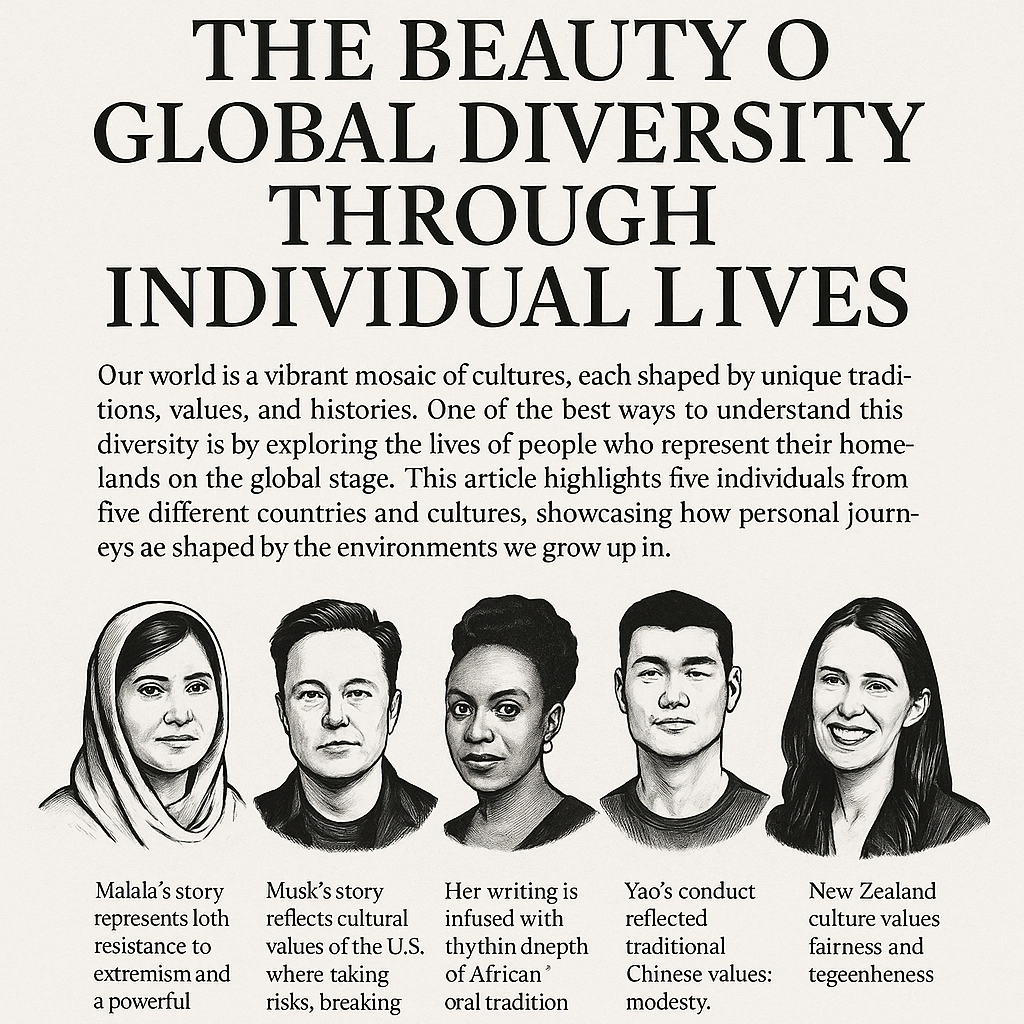 Extraordinary People from Five Different Cultures